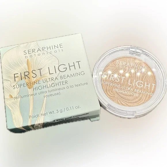 🩷SERAPHINE BOTANICALS🩷First Light Superfine Ultra Beaming Baked Highlighter/NIB - Picture 2 of 10